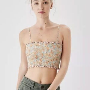 Floral American Eagle Crop Top NWT